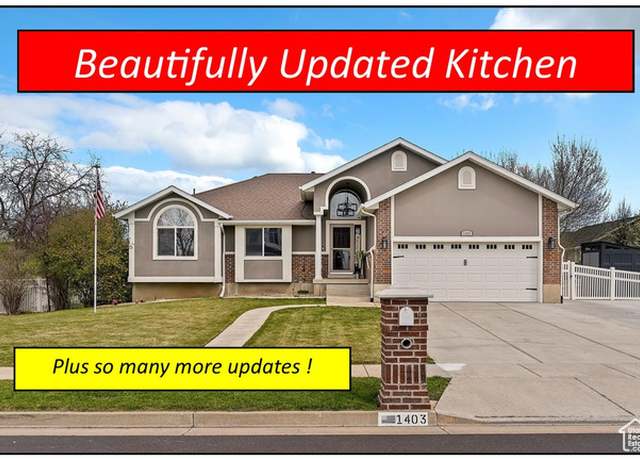 Property at 1403 Gleneagles Dr, Syracuse, UT 84075, 4 beds, 3 baths