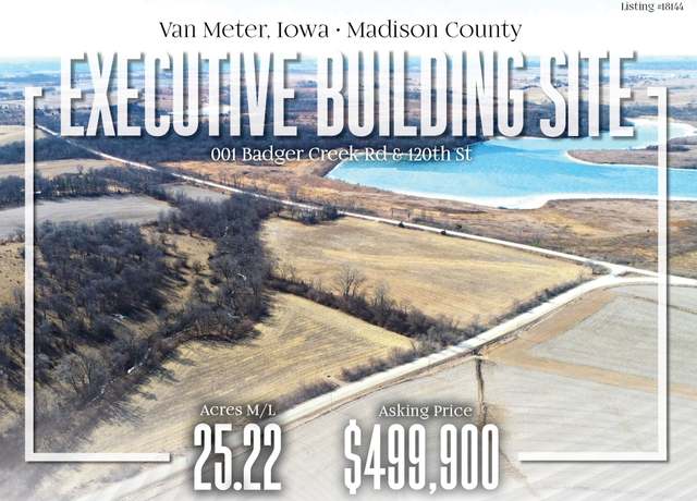Property at 001 Badger Creek Rd & 120th St, Van Meter, IA 50261