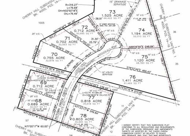 Property at 0 (Lot 75) Autumn Creek Cir, Greenwood, LA 71033